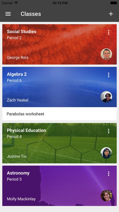 App การเรียนการสอนไร้กระดาษ Google Classroom