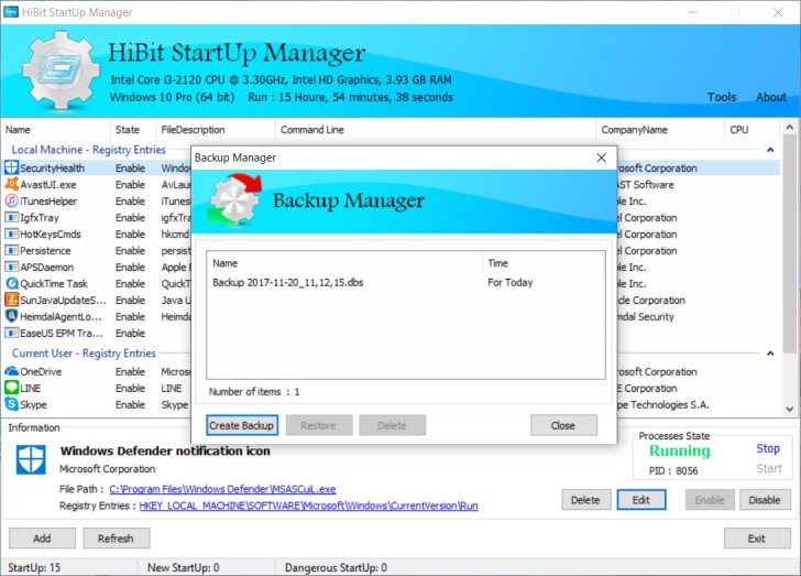 free for mac instal HiBit Startup Manager 2.6.20