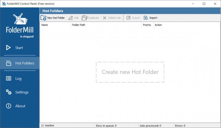 โปรแกรมแปลงไฟล์ PDF เป็นรูปภาพ FolderMill