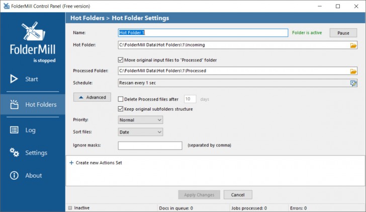 โปรแกรมแปลงไฟล์ PDF เป็นรูปภาพ FolderMill