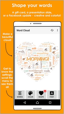 App สร้างแพทเทิร์นข้อความสวยๆ Word Cloud