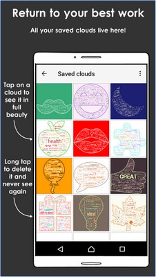 App สร้างแพทเทิร์นข้อความสวยๆ Word Cloud