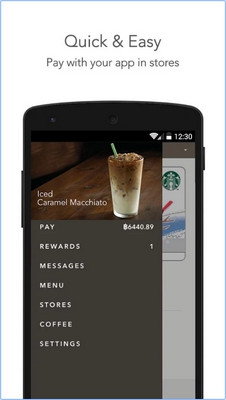 App สะสมแต้มร้านกาแฟ Starbucks Thailand