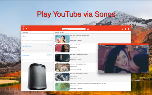 โปรแกรมเพลงยูทูปผ่านลำโพง SoTubes for Sonos