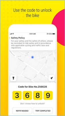 App เช่าจักรยานสาธารณะ ofo