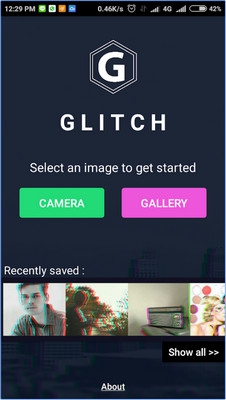 App แต่งรูป Onetap Glitch Photo Editor