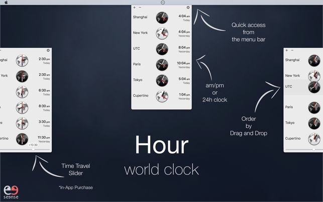 โปรแกรมดูเวลานาฬิกาโลก Hour