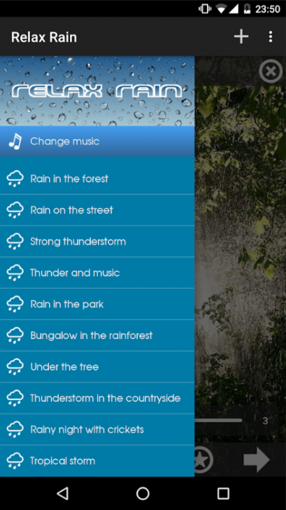 App เสียงฝนตกคลายเครียด Relax Rain Sounds