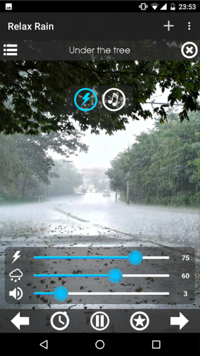 App เสียงฝนตกคลายเครียด Relax Rain Sounds