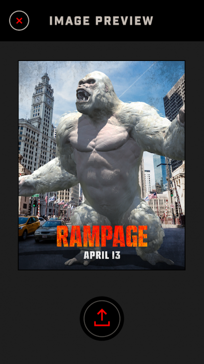 App ภาพเสมือนจริง Rampage AR Unleashed