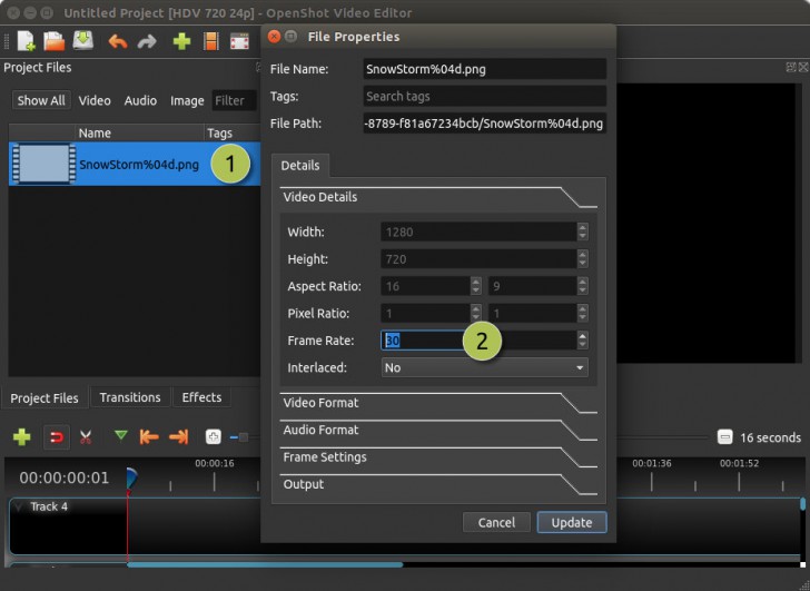 โปรแกรมตัดต่อวิดีโอ OpenShot Video Editor