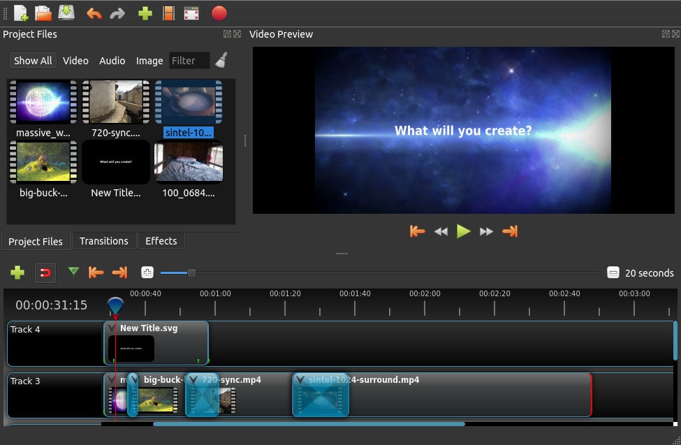 openshot video editor brightness