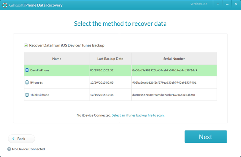 gihosoft iphone data recovery registration code free