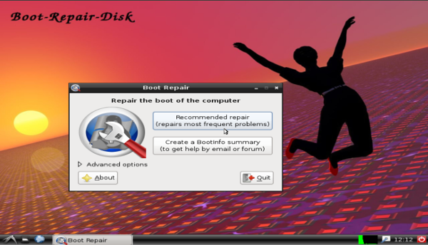 Boot-Repair-Disk (โปรแกรม Boot Repair Disk แก้ปัญหาบูต Ubuntu ไม่ได้ ฟรี)