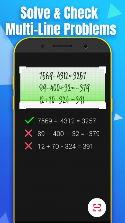 App ตรวจการบ้านเลข เฉลยการบ้านเลข Math Calculator