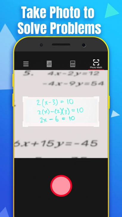 App ตรวจการบ้านเลข เฉลยการบ้านเลข Math Calculator