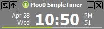 โปรแกรมนาฬิกาปลุก Moo0 Simple Timer