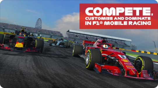 App เกมส์แข่งรถสูตรหนึ่ง F1 Mobile Racing