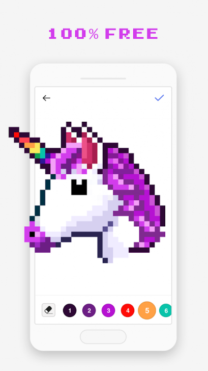 App ระบายสี ผ่อนคลาย Pixel Art Book