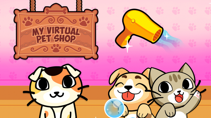 App ร้านอาบน้ำ ตัดขนหมาแมว My Virtual Pet Shop