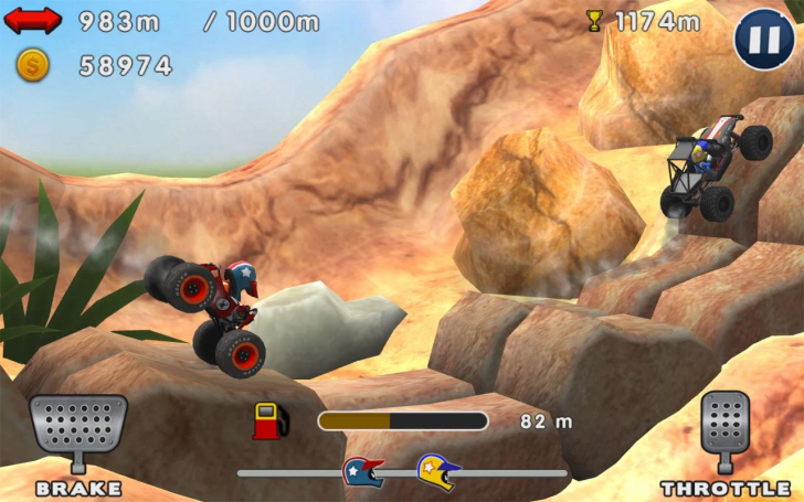App เกมส์แข่งรถออฟโรด Mini Racing Adventures