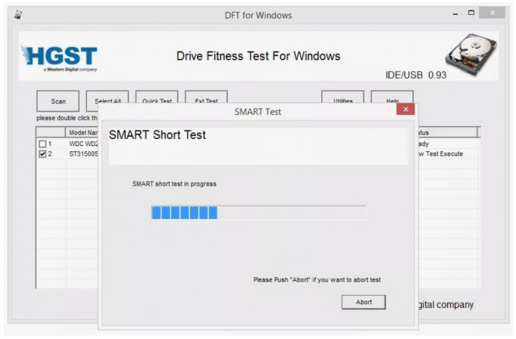 Windows Drive Fitness Test (โปรแกรมตรวจเช็ค HDD ฟรี)