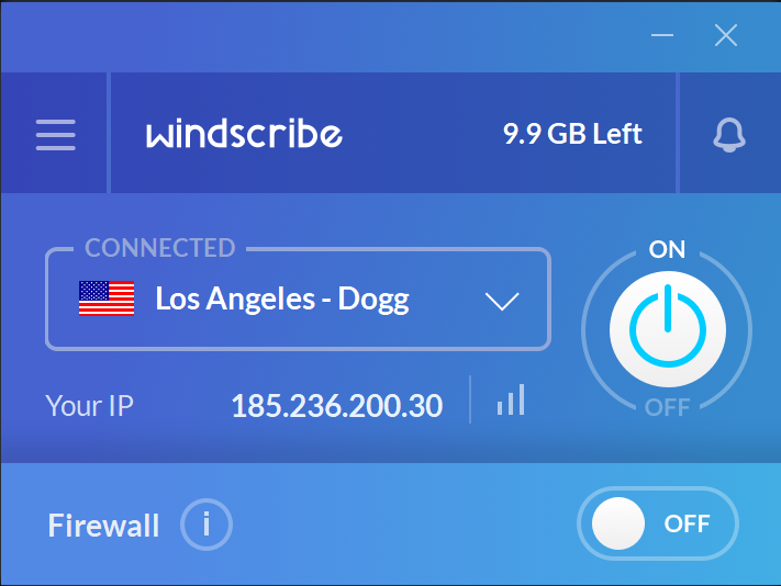 โปรแกรมต่อ VPN เปลี่ยน IP ต่างประเทศ Windscribe VPN