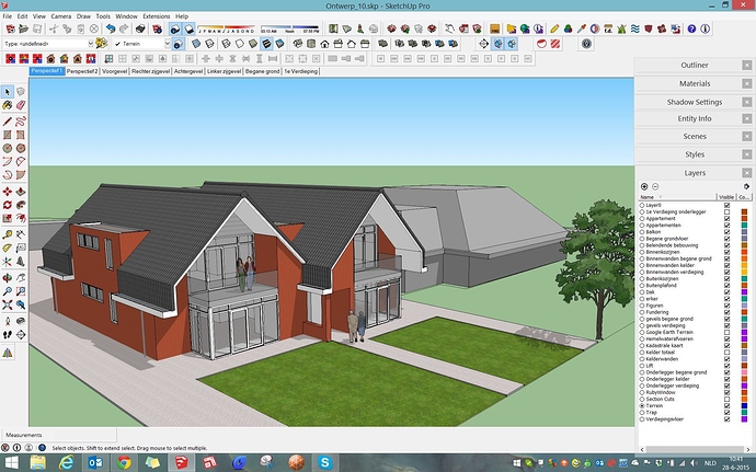 โปรแกรมออกแบบบ้าน 3 มิติ Google SketchUp