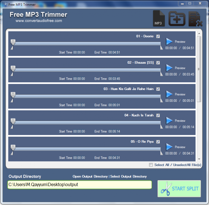 โปรแกรมตัดเพลง ตัดเสียง Free Mp3 Trimmer