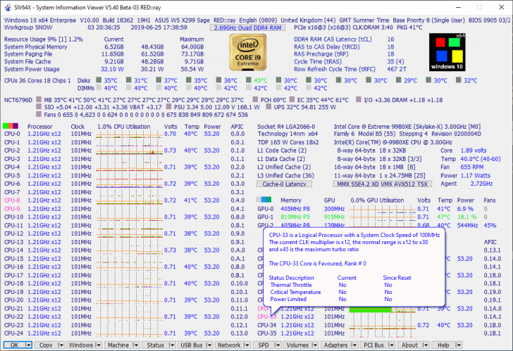 SIV 5.71 (System Information Viewer) for windows download