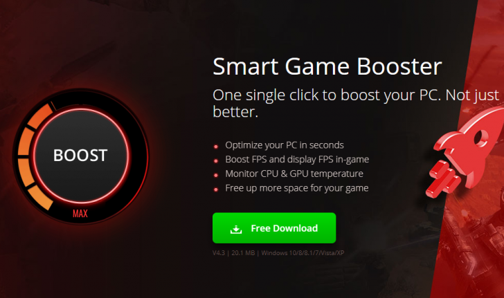  โปรแกรมเร่งประสิทธิภาพการเล่นเกมบน PC Smart Game Booster