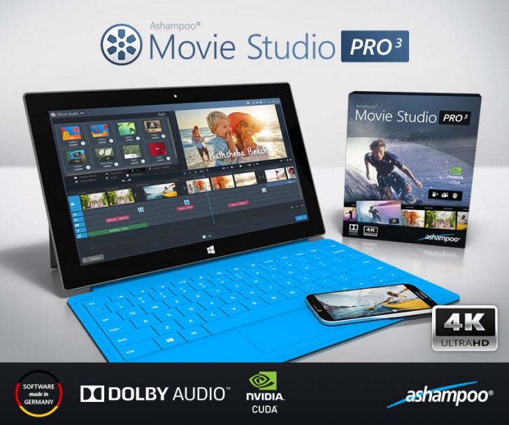 โปรแกรมตัดต่อวิดีโอคุณภาพ Ashampoo Movie Studio Pro 3 