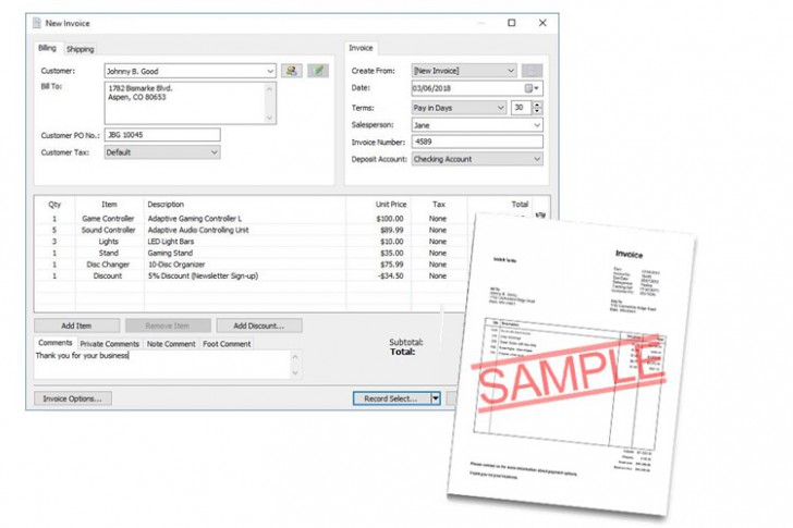 nch express invoice v3.49