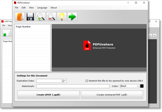 PDF Unshare (โปรแกรมเข้ารหัสไฟล์ PDF ป้องกันการถูกแก้ไข เปิดอ่าน)