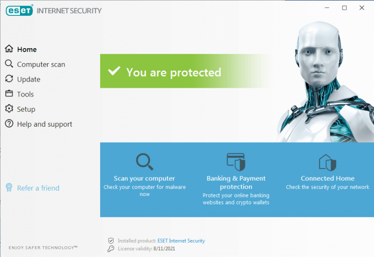 ดาวน์โหลดโปรแกรม ESET Internet Security ป้องกันไวรัส