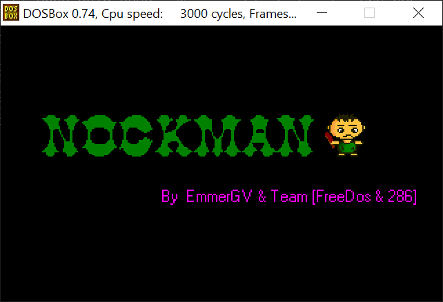 Nock Man (เกมบนดอส DOS ไล่ตีหมูป่า ปลา และ กิ้งก่า)
