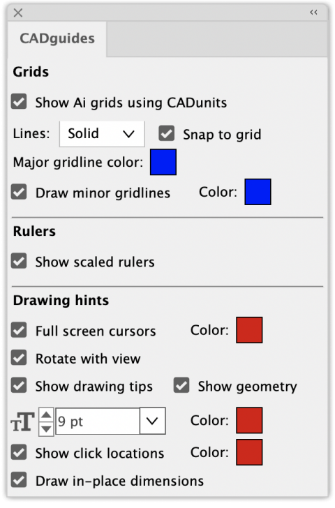 cadtool for illustrator dimension scale